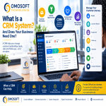 CRM system dashboard showing customer records, sales pipeline, leads and business relationships